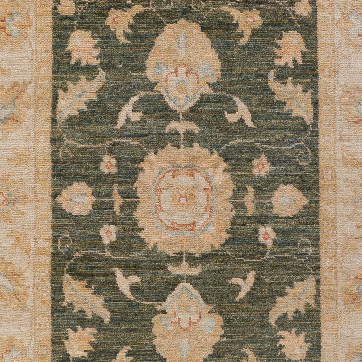 Tapis de couloir Tapis Ziegler - 295 x 83 cm - vert olive
