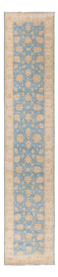 Tapis de couloir Tapis Ziegler - 394 x 82 cm - bleu clair