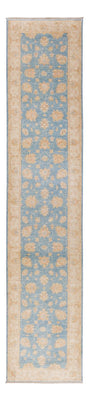 Tapis de couloir Tapis Ziegler - 393 x 81 cm - bleu clair