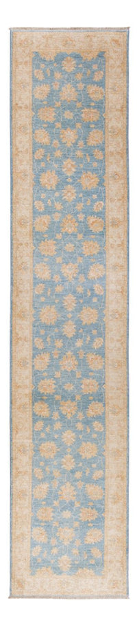 Tapis de couloir Tapis Ziegler - 393 x 81 cm - bleu clair