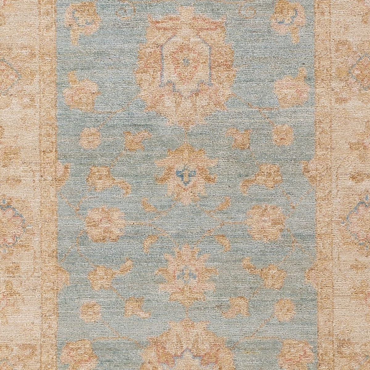 Tapis de couloir Tapis Ziegler - 293 x 84 cm - bleu clair