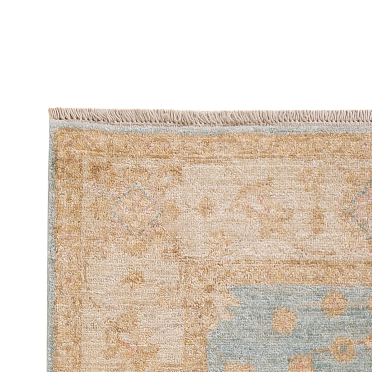 Tapis de couloir Tapis Ziegler - 293 x 84 cm - bleu clair