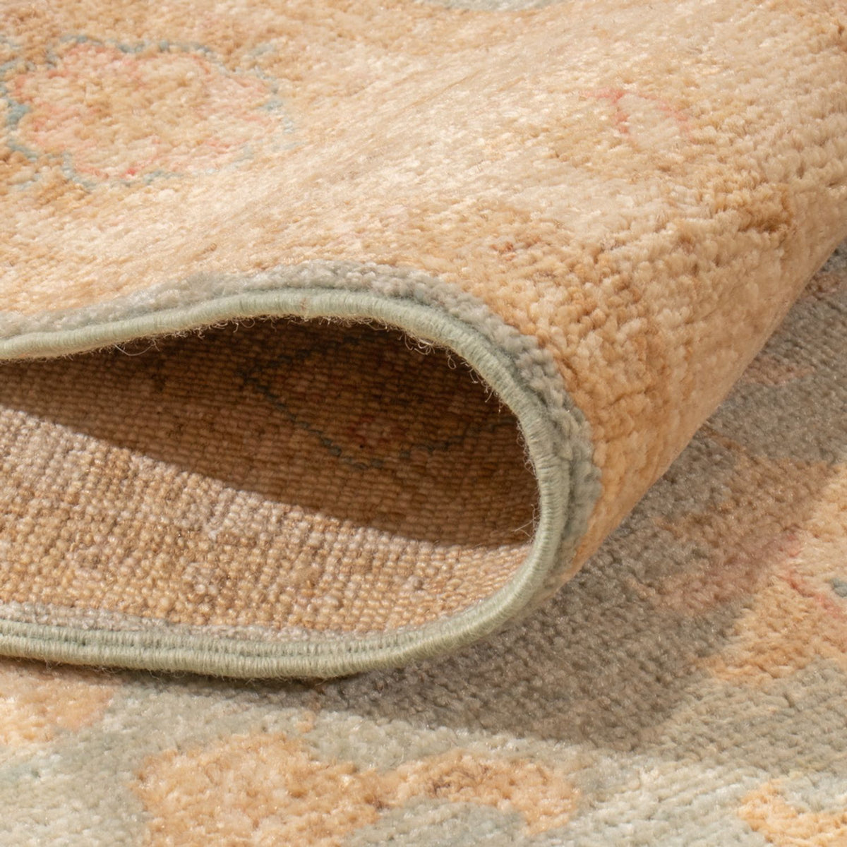 Tapis de couloir Tapis Ziegler - 293 x 84 cm - bleu clair