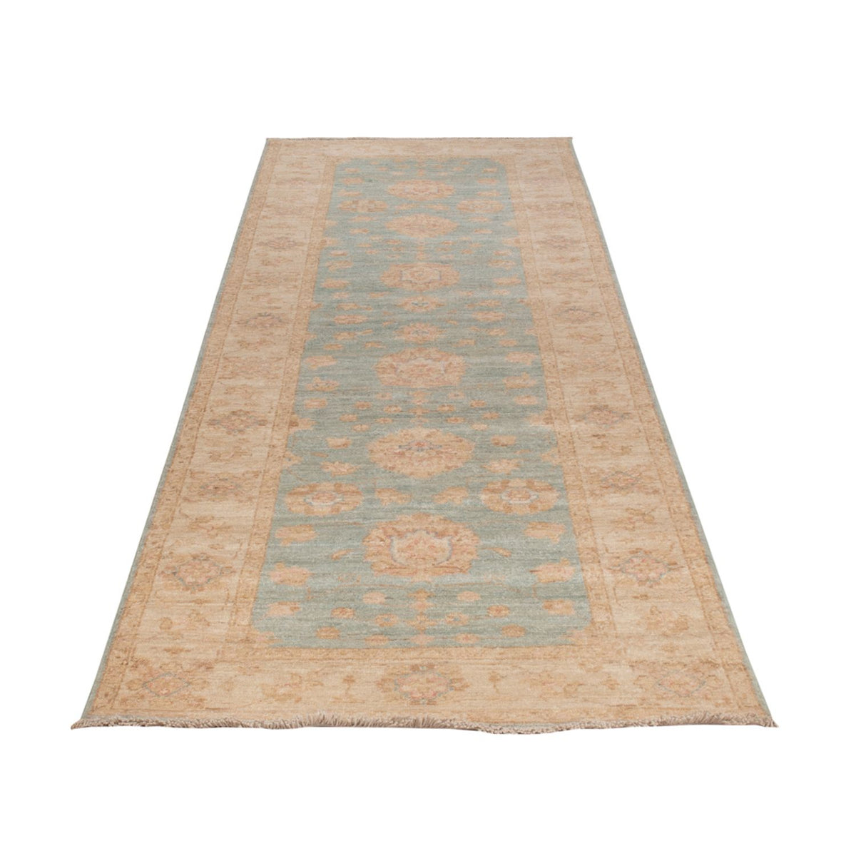 Tapis de couloir Tapis Ziegler - 293 x 84 cm - bleu clair