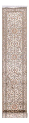 Tapis de couloir Tapis en soie - Soie du Cachemire - 480 x 79 cm - beige foncé