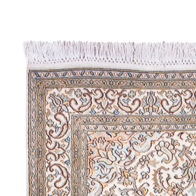 Tapis de couloir Tapis en soie - Soie du Cachemire - 480 x 79 cm - beige foncé