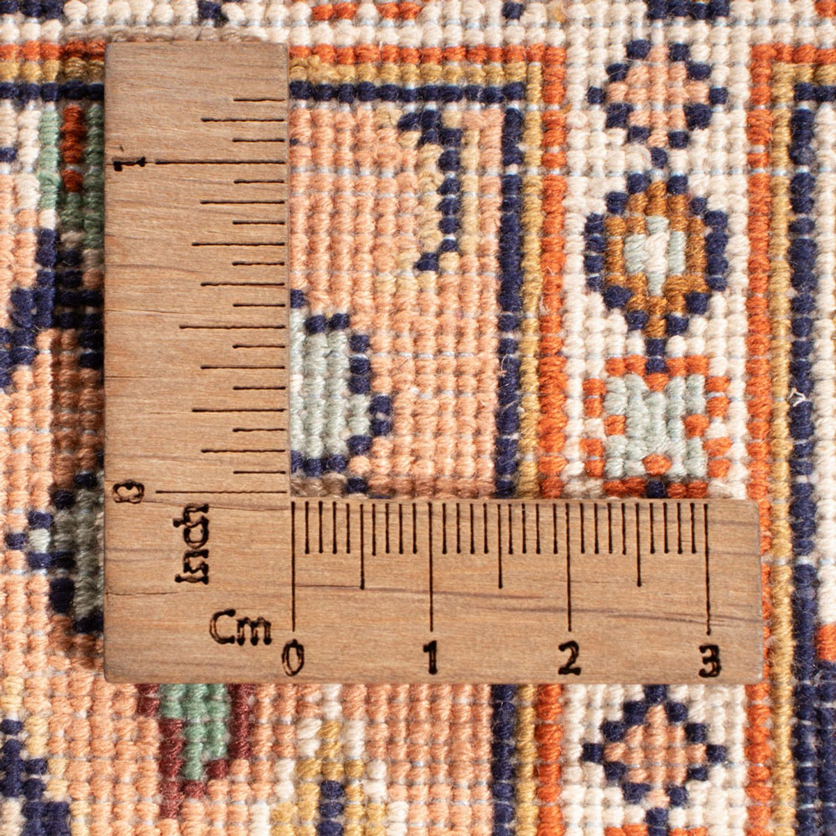 Tapis de couloir Tapis en soie - Soie du Cachemire - 452 x 97 cm - crème