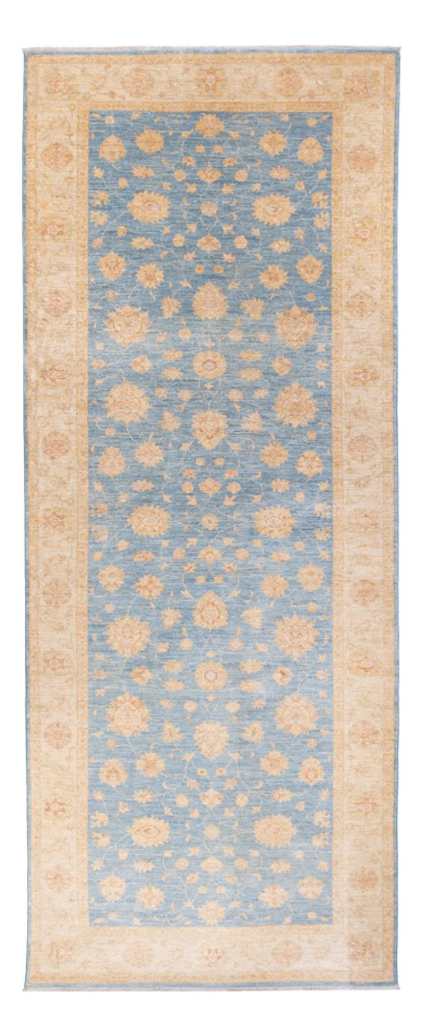 Tapis de couloir Tapis Ziegler - 412 x 154 cm - bleu clair