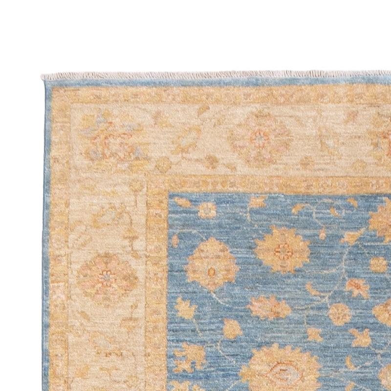 Tapis de couloir Tapis Ziegler - 412 x 154 cm - bleu clair