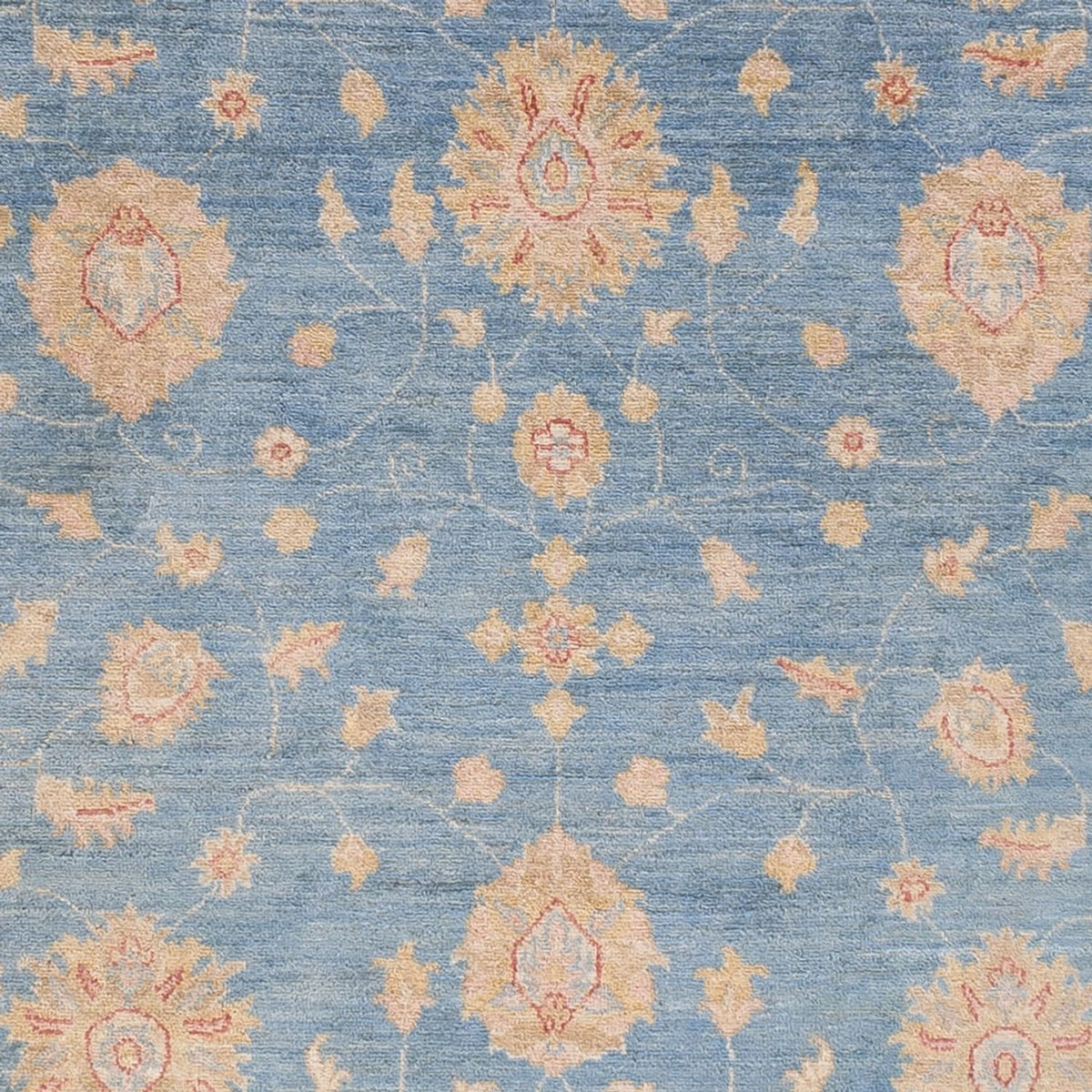 Tapis de couloir Tapis Ziegler - 485 x 143 cm - bleu clair