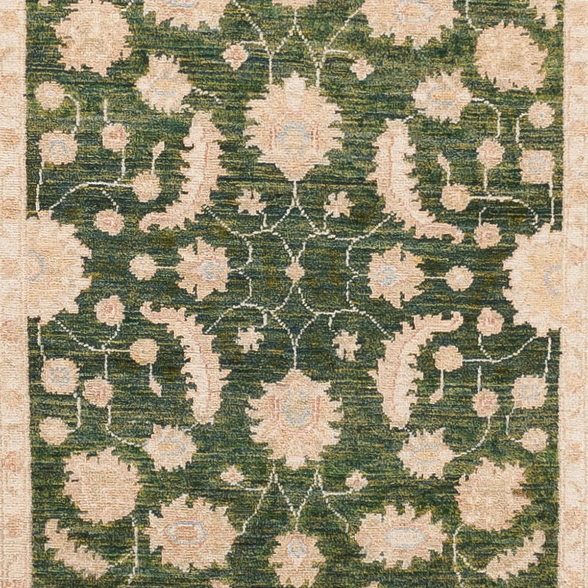 Tapis de couloir Tapis Ziegler - 455 x 102 cm - vert