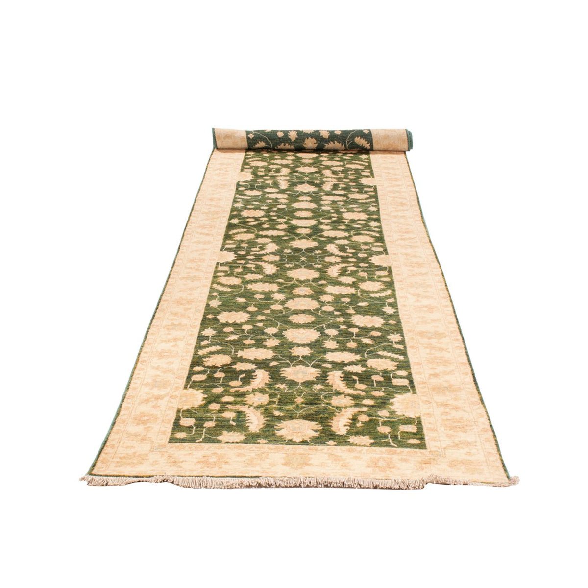 Tapis de couloir Tapis Ziegler - 455 x 102 cm - vert