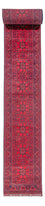 Tapis de couloir Tapis afghan - Kunduz - 945 x 78 cm - rouge