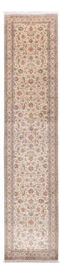 Tapis de couloir Tapis en soie - Soie du Cachemire - 444 x 94 cm - beige