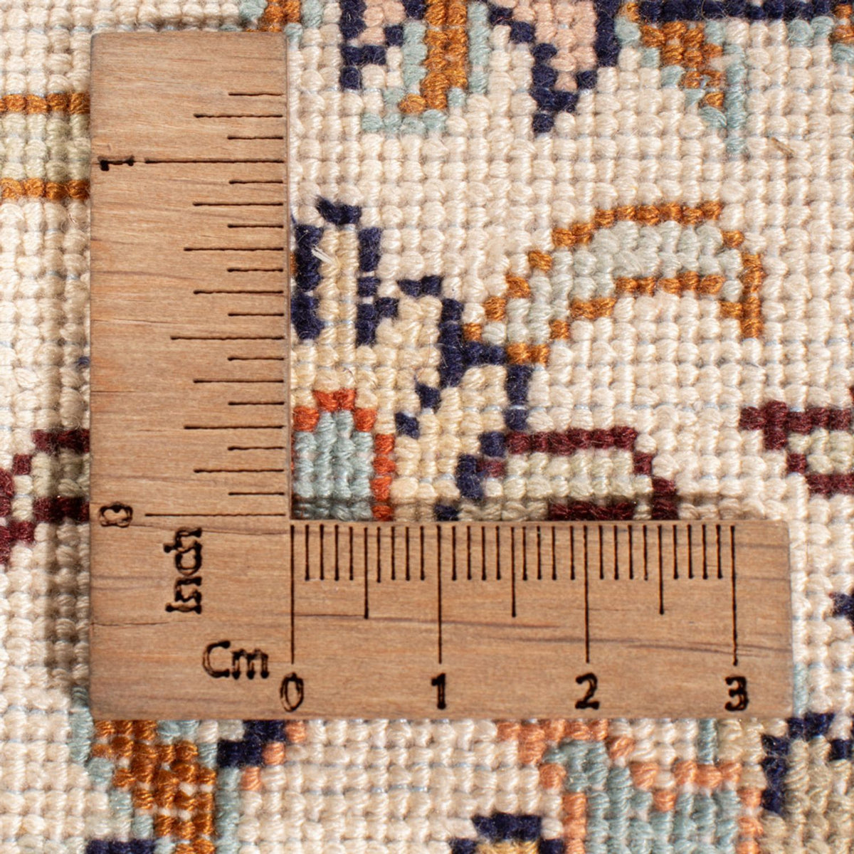 Tapis de couloir Tapis en soie - Soie du Cachemire - 444 x 94 cm - beige