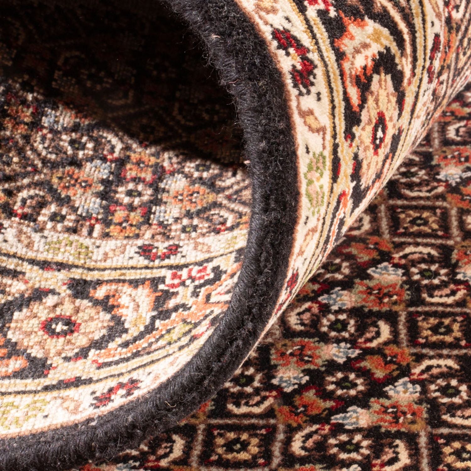Tapis de couloir Tapis oriental - Tabriz - 406 x 82 cm - anthracite