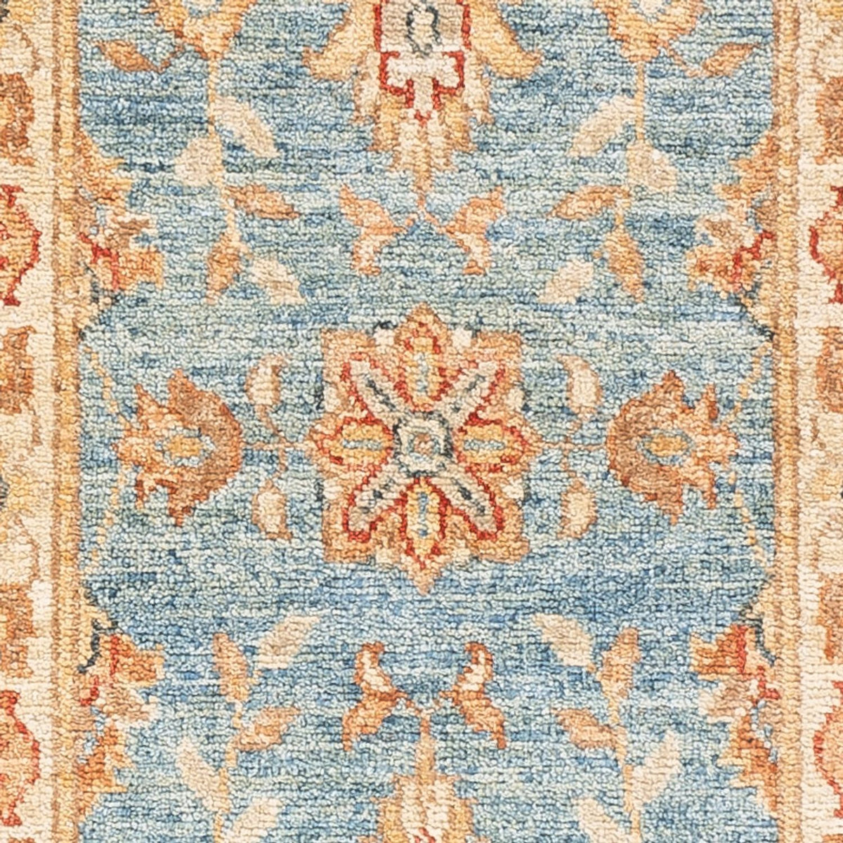 Tapis de couloir Tapis Ziegler - 154 x 50 cm - bleu clair