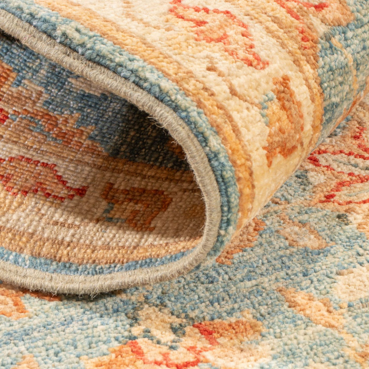 Tapis de couloir Tapis Ziegler - 154 x 50 cm - bleu clair