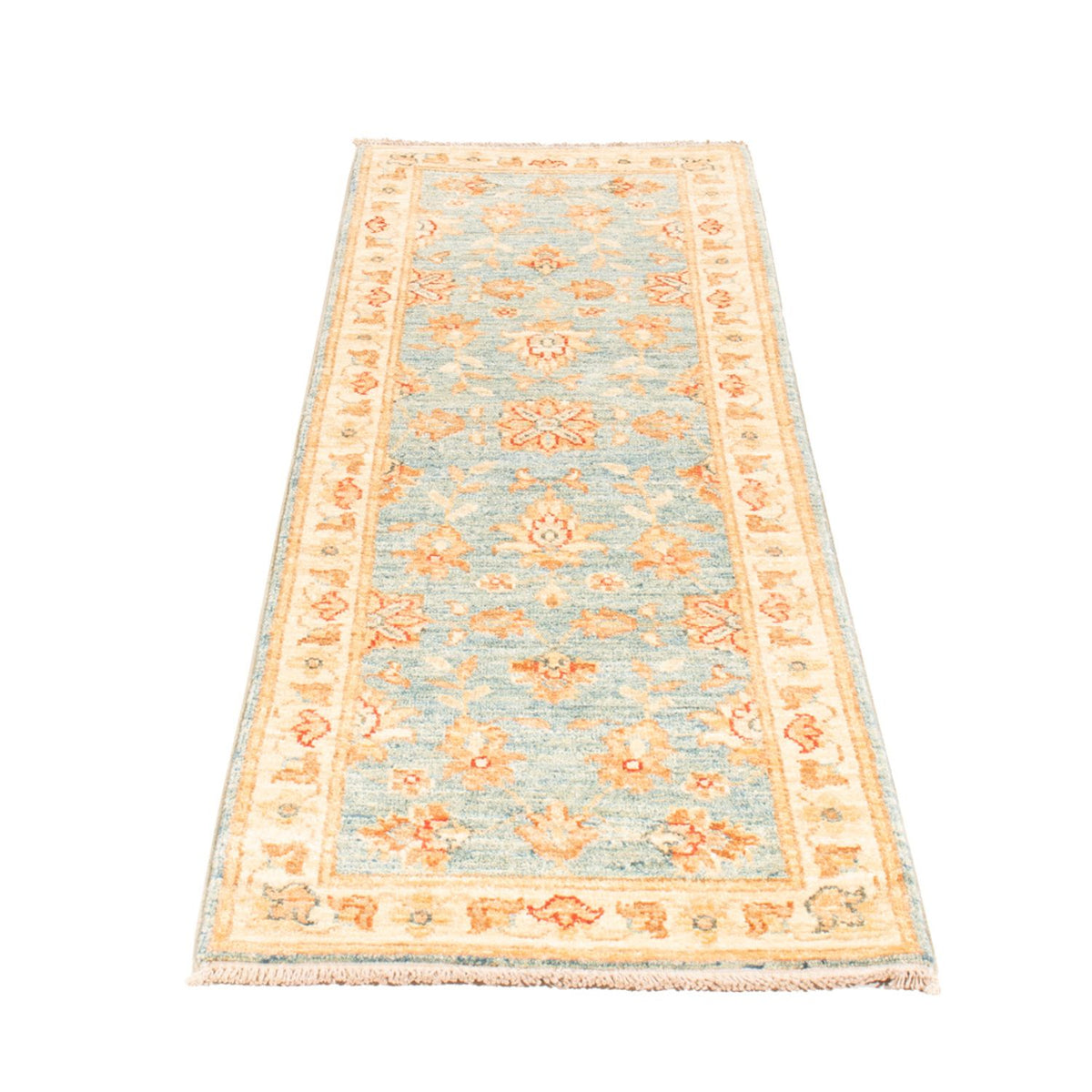 Tapis de couloir Tapis Ziegler - 154 x 50 cm - bleu clair