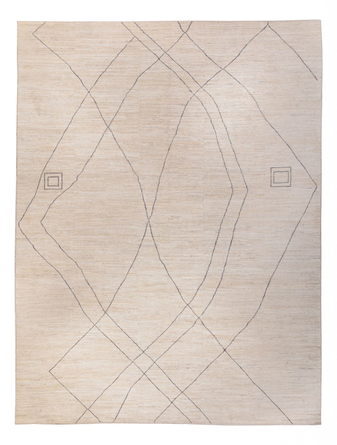 Tapis design - 410 x 310 cm - bleu clair