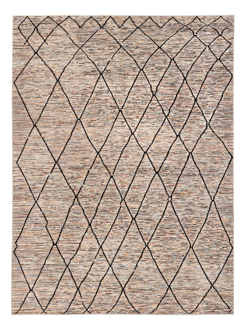 Tapis design - 284 x 218 cm - beige foncé