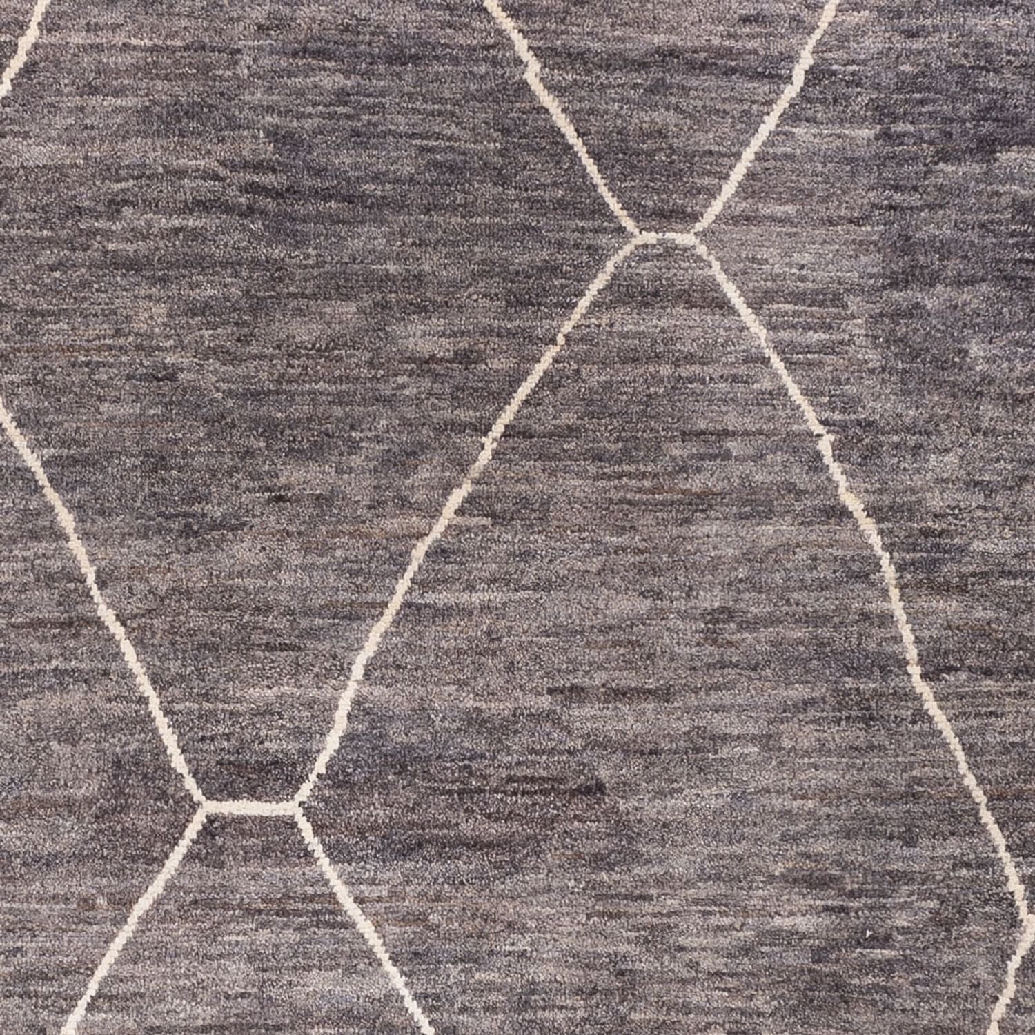 Tapis berbère - 194 x 158 cm - gris