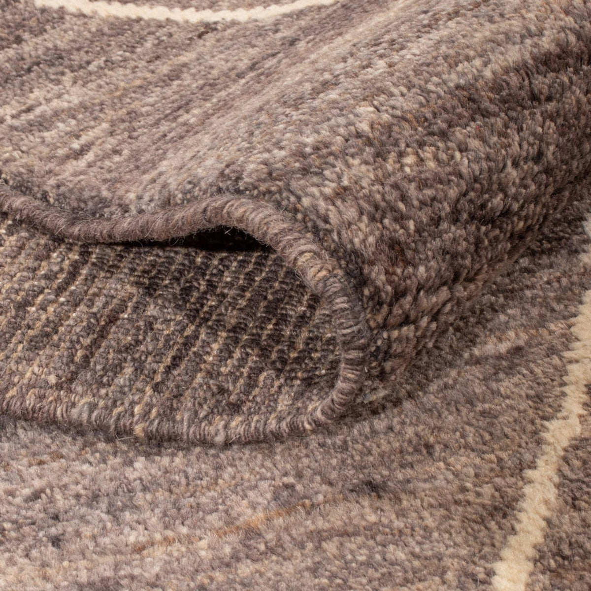 Tapis berbère - 194 x 158 cm - gris