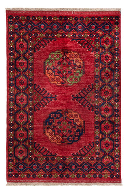 Tapis afghan - Kunduz - 148 x 100 cm - rouge