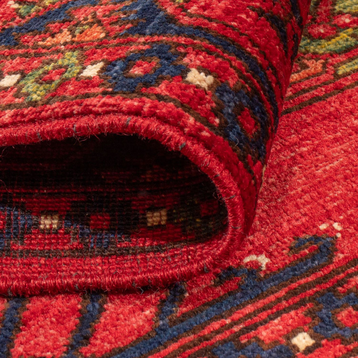 Tapis afghan - Kunduz - 148 x 100 cm - rouge