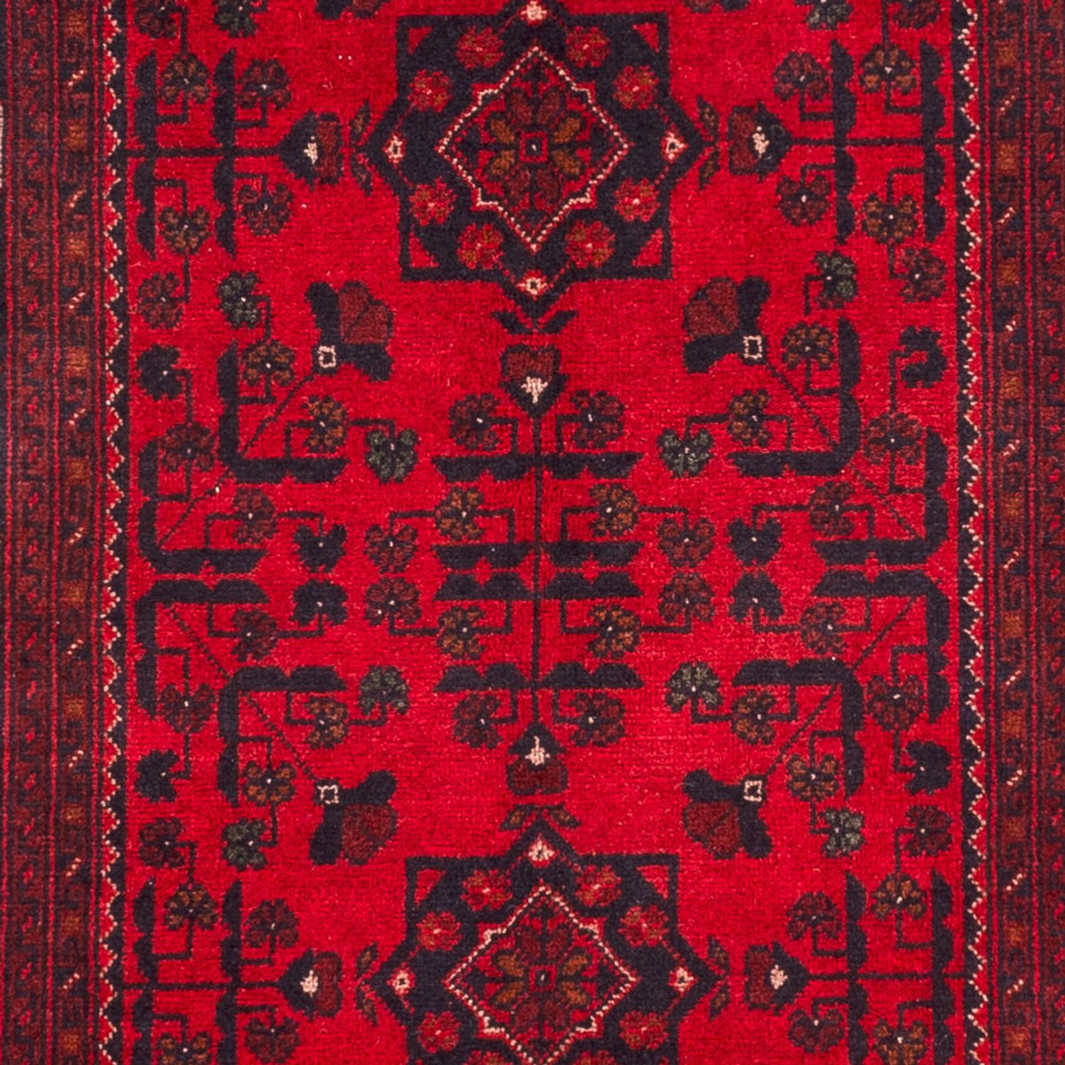 Tapis afghan - Kunduz - 150 x 98 cm - rouge