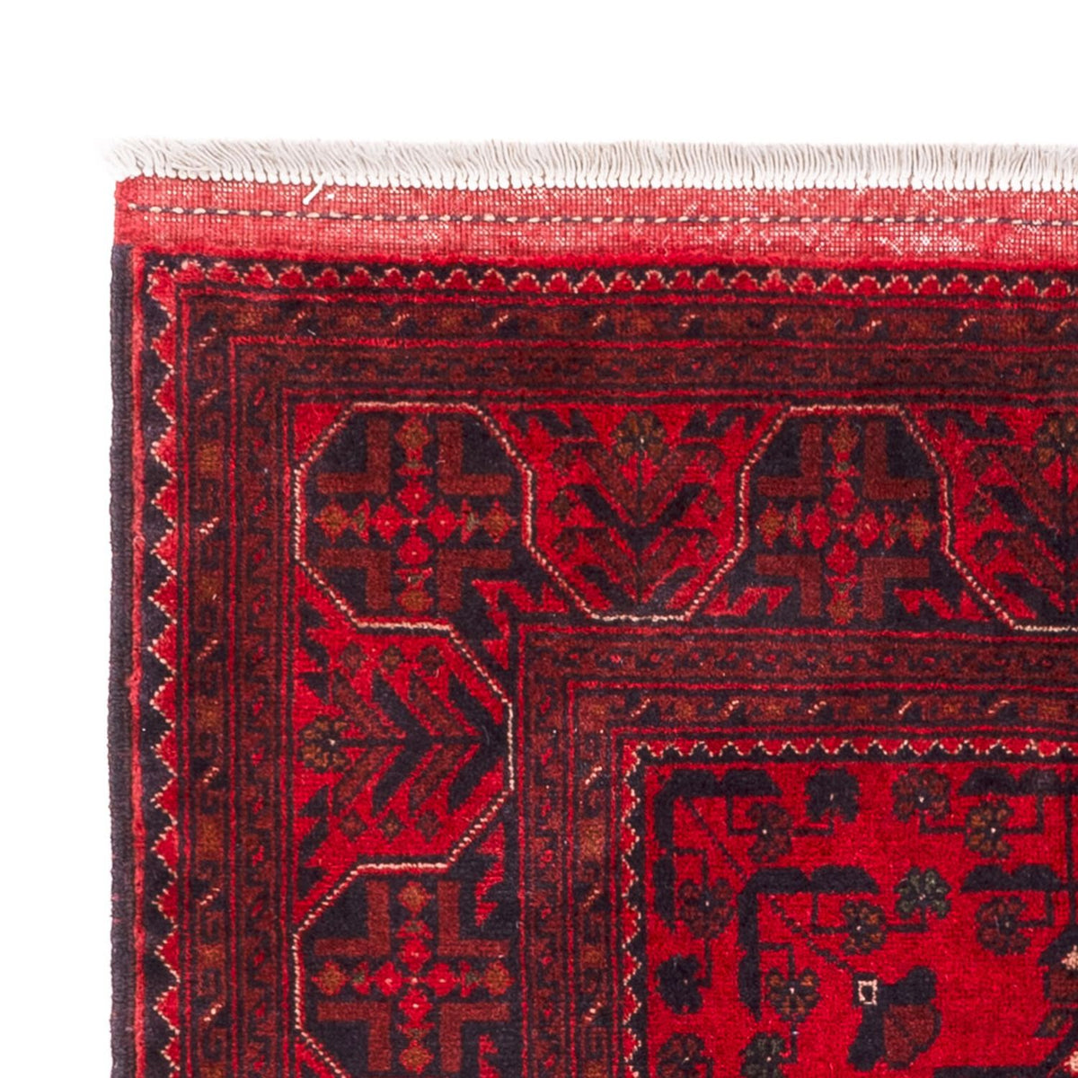 Tapis afghan - Kunduz - 150 x 98 cm - rouge
