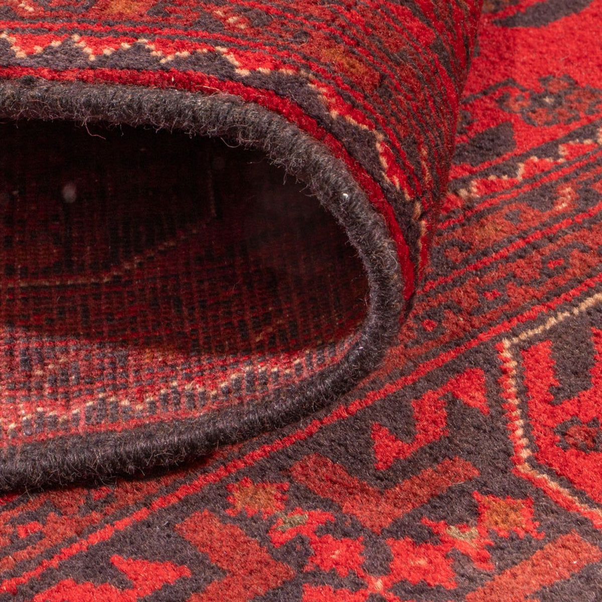 Tapis afghan - Kunduz - 150 x 98 cm - rouge