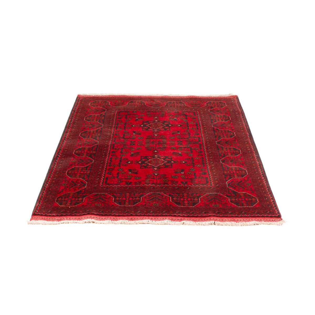 Tapis afghan - Kunduz - 150 x 98 cm - rouge