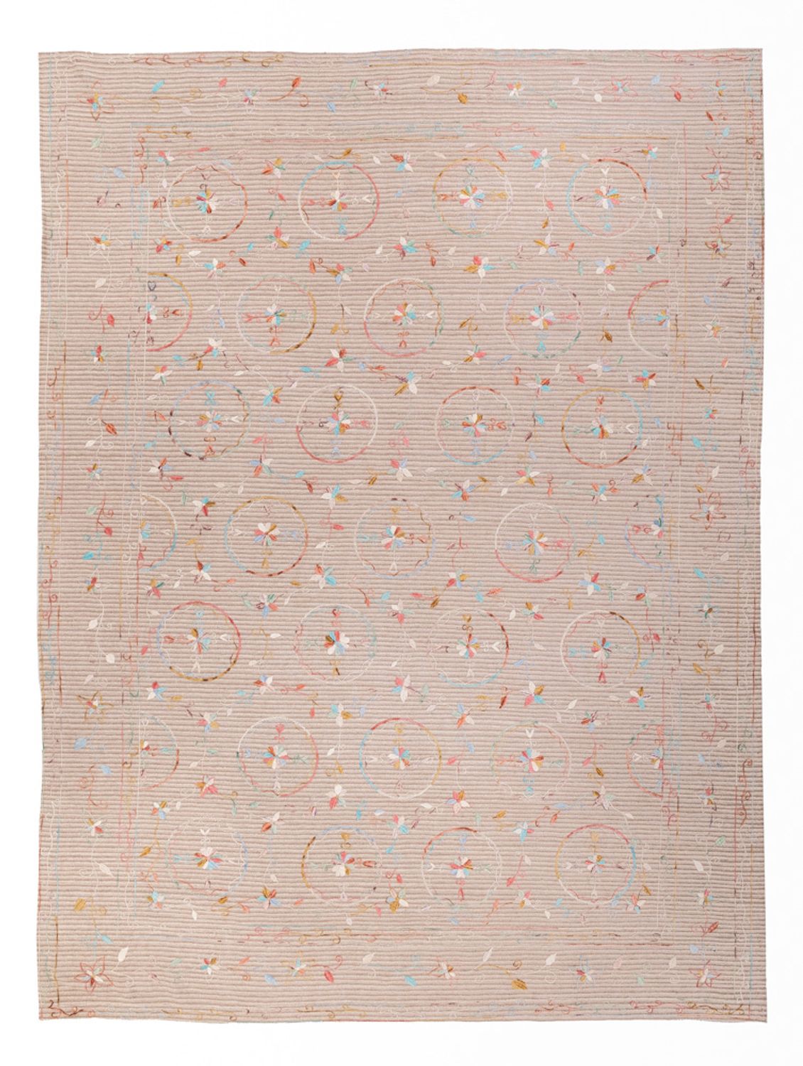 Tapis Kelim - Oriental - Soumak - 336 x 236 cm - crème