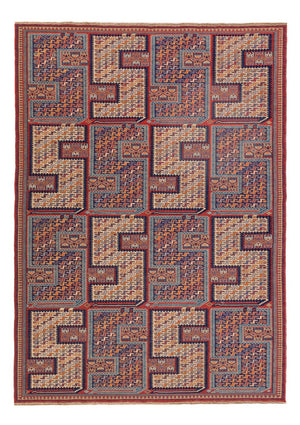 Tapis Kelim - Oriental - Soumak - 217 x 157 cm - multicolore