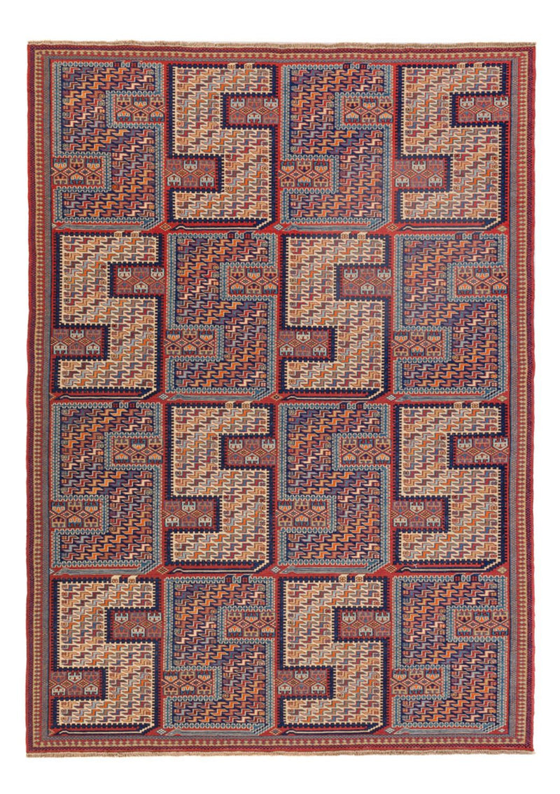 Tapis Kelim - Oriental - Soumak - 217 x 157 cm - multicolore