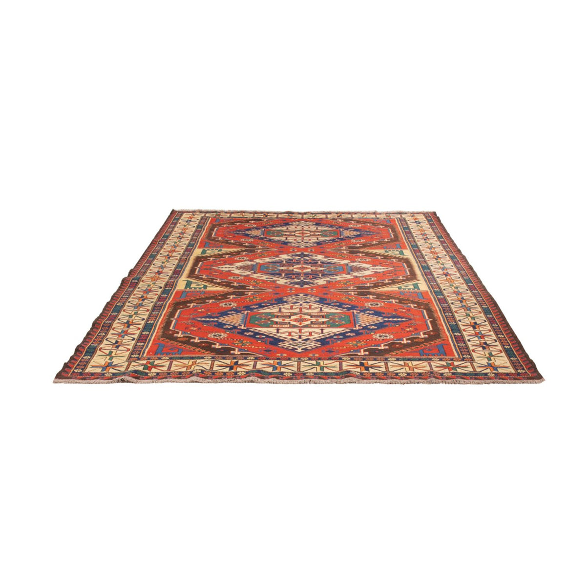 Tapis Kelim - Oriental - Soumak - 272 x 204 cm - rouille