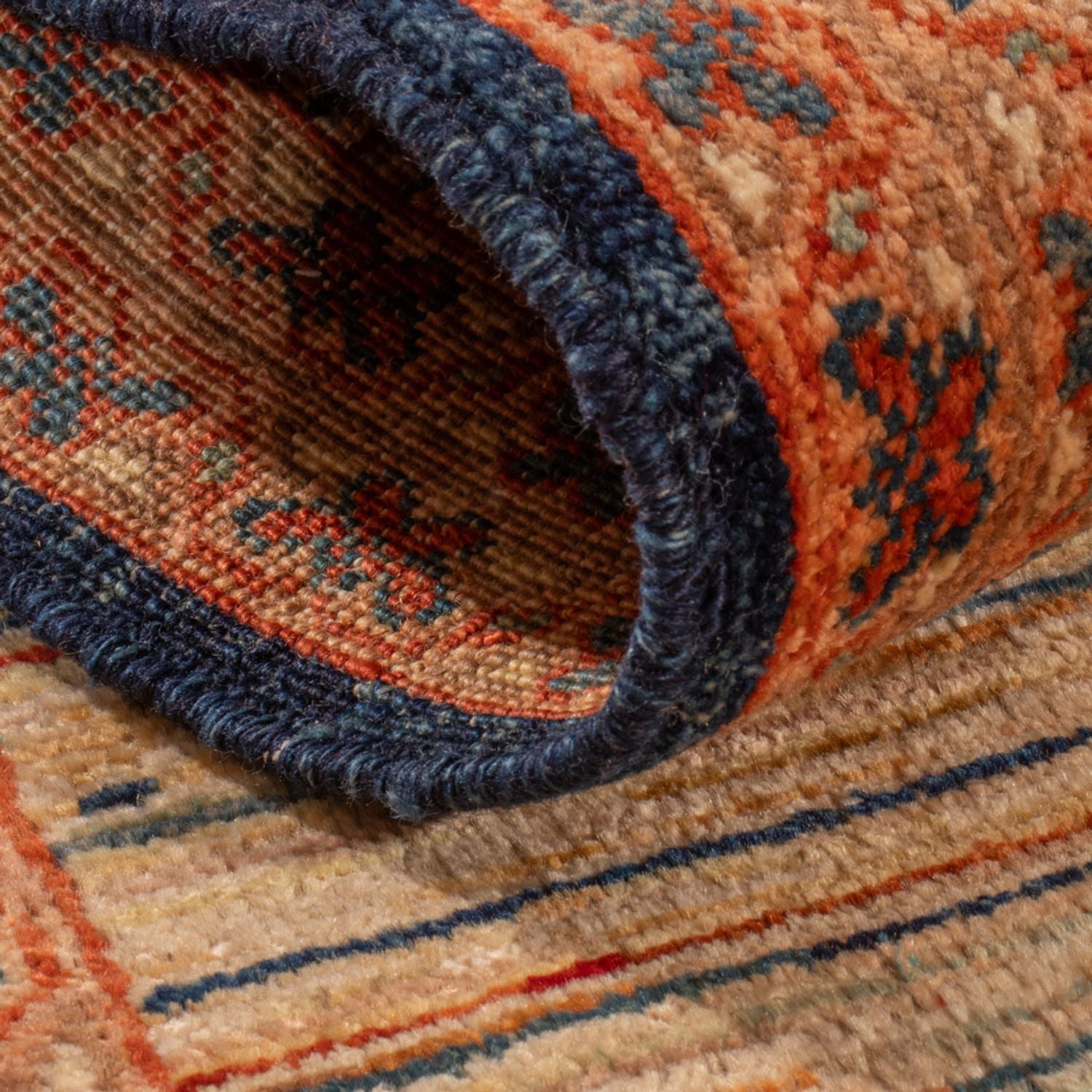 Tapis de couloir Tapis Gabbeh - Persan - 146 x 55 cm - multicolore