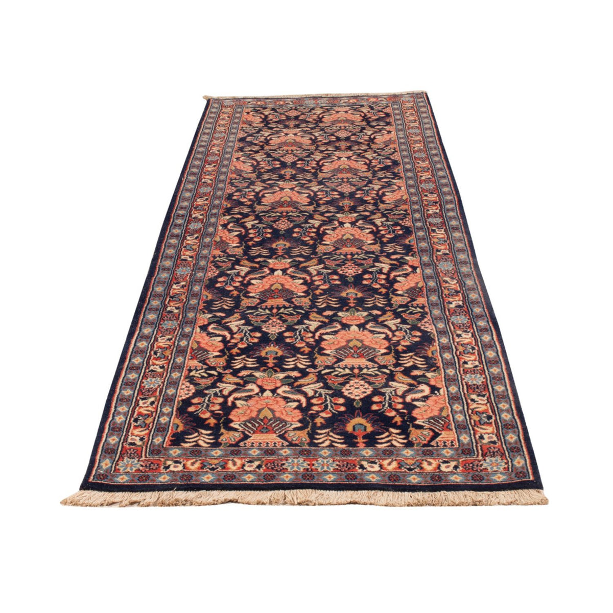 Tapis de couloir Tapis persan - Nomadic - 278 x 79 cm - bleu foncé