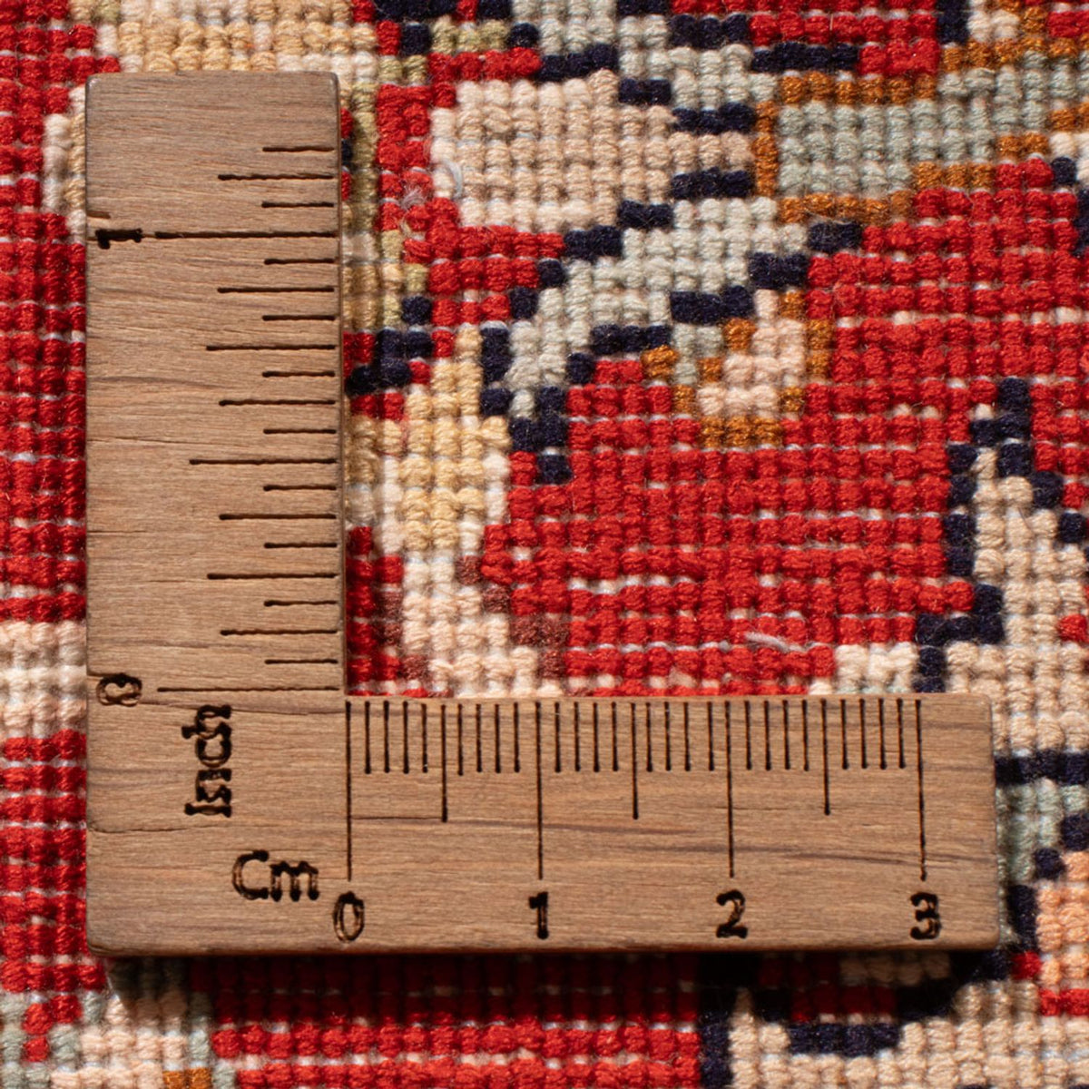 Tapis de couloir Tapis en soie - Soie du Cachemire - 242 x 79 cm - rouge