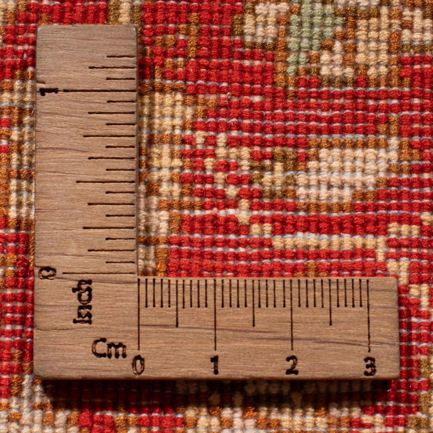 Tapis de couloir Tapis en soie - Soie du Cachemire - 251 x 81 cm - rouge