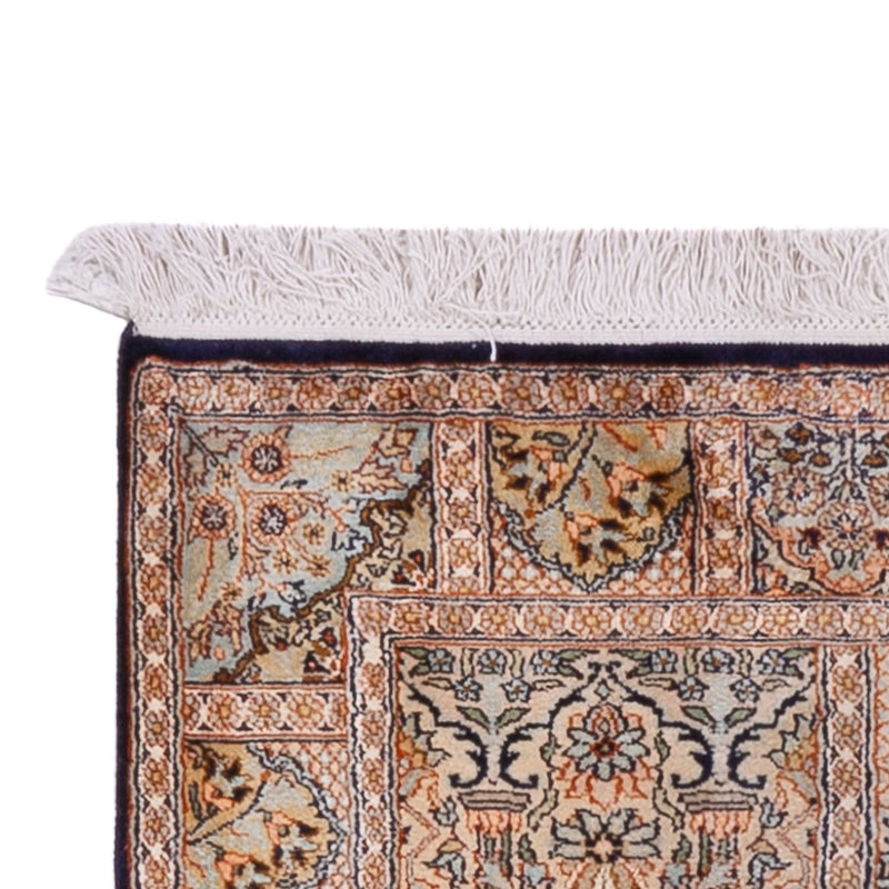 Tapis de couloir Tapis en soie - Soie du Cachemire - 237 x 79 cm - beige foncé