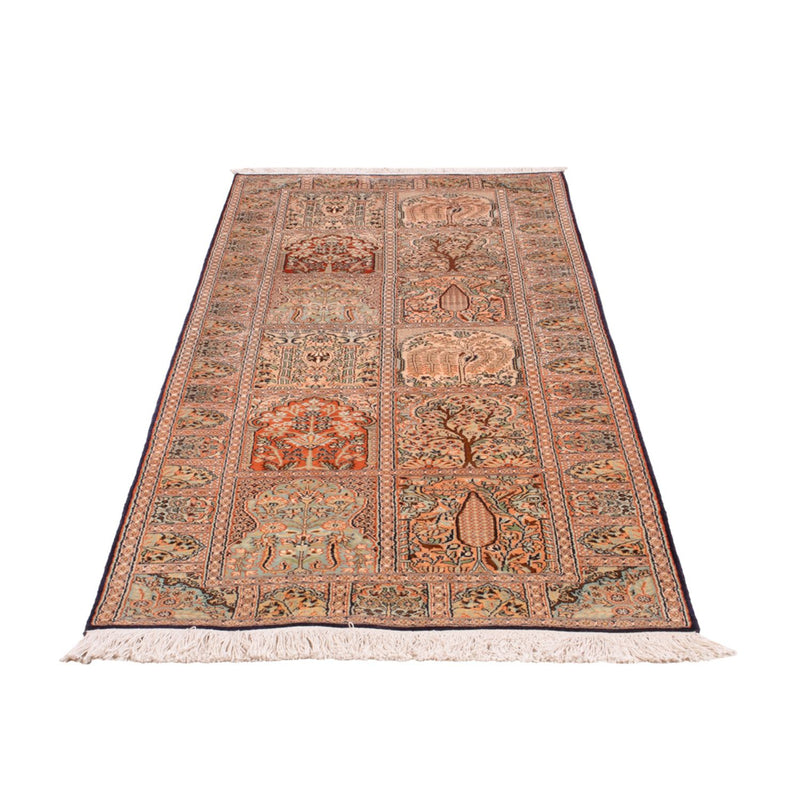 Tapis de couloir Tapis en soie - Soie du Cachemire - 237 x 79 cm - beige foncé