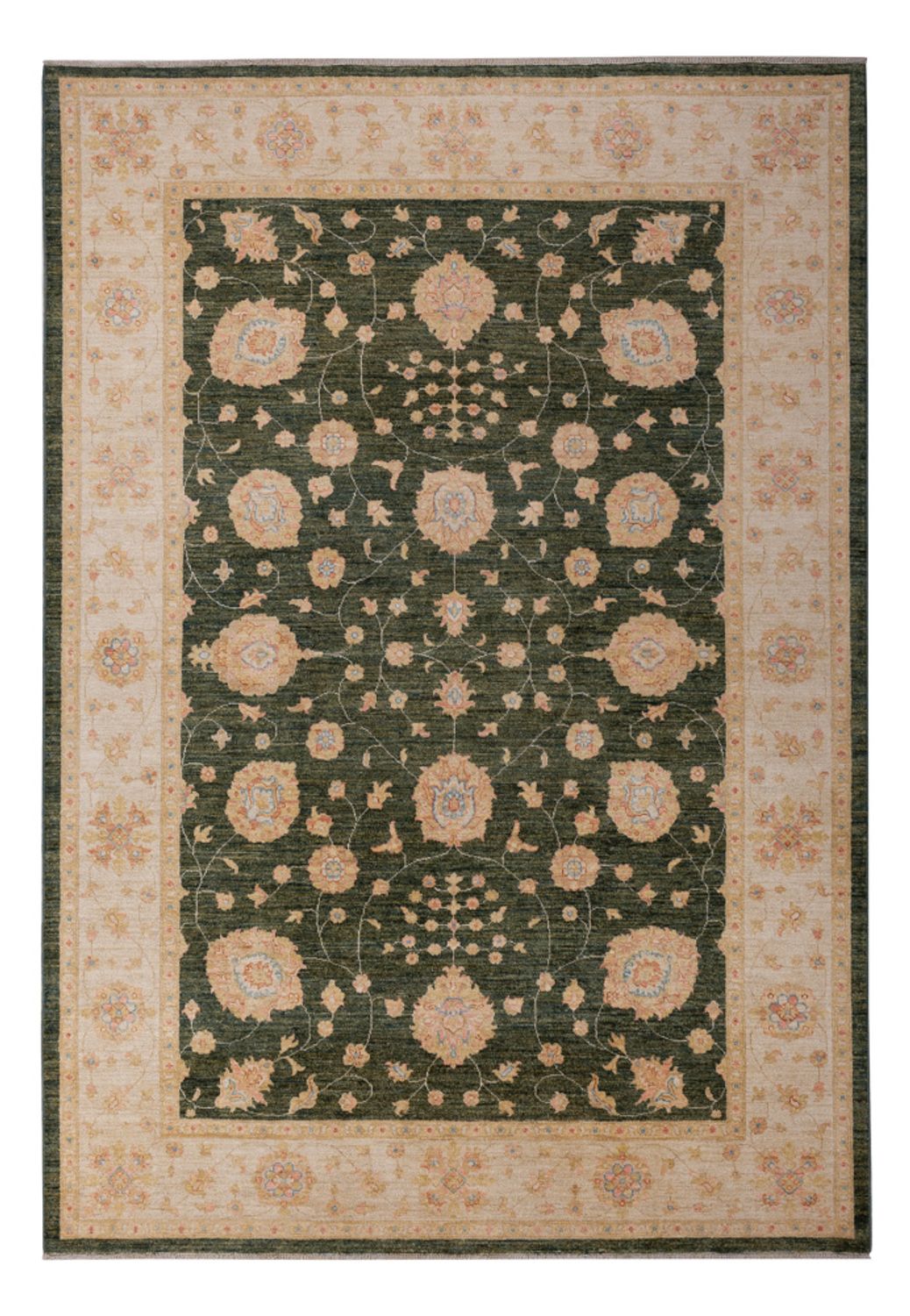 Tapis Ziegler - 298 x 205 cm - vert foncé