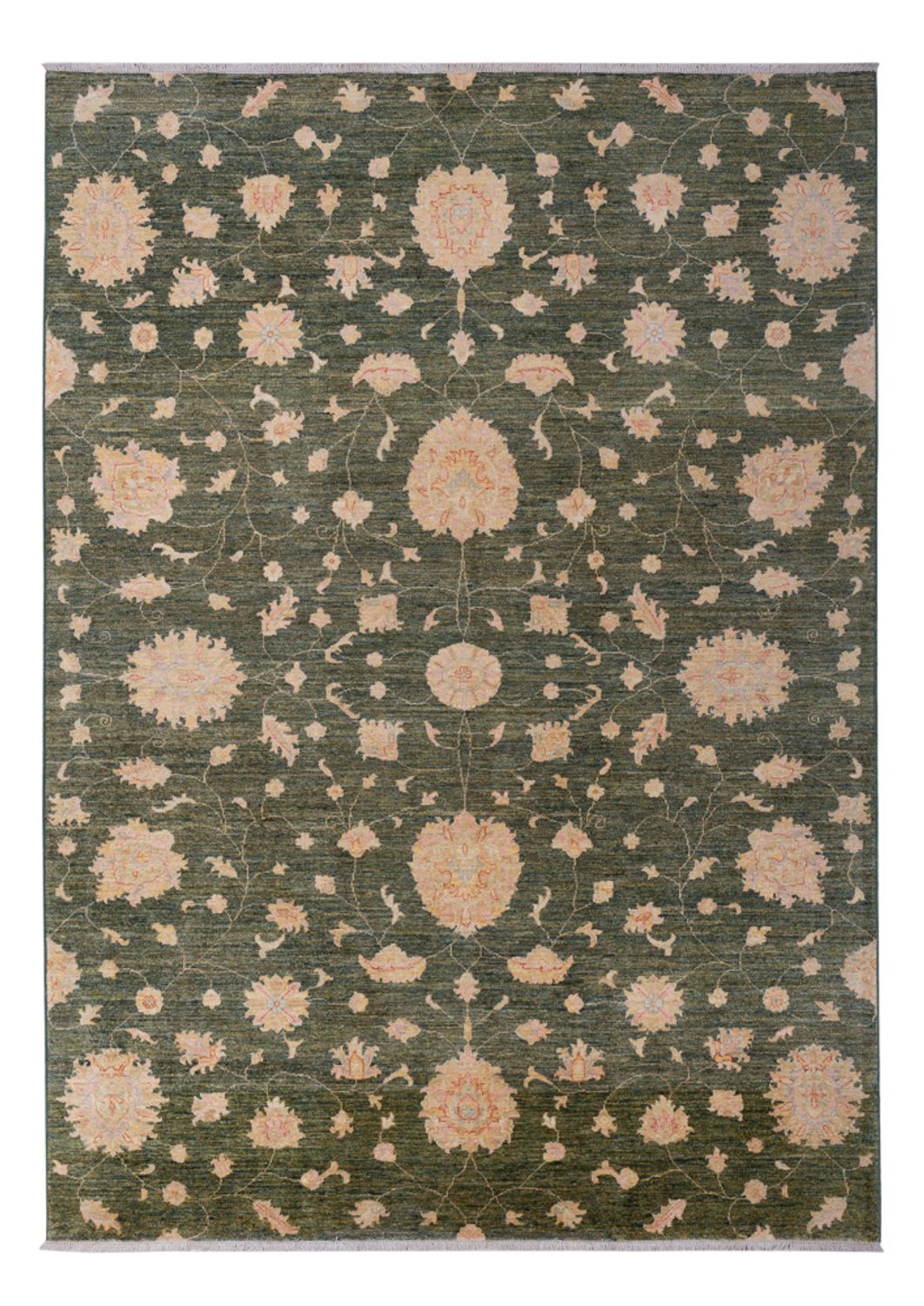 Tapis Ziegler - Moderne - 294 x 205 cm - vert foncé