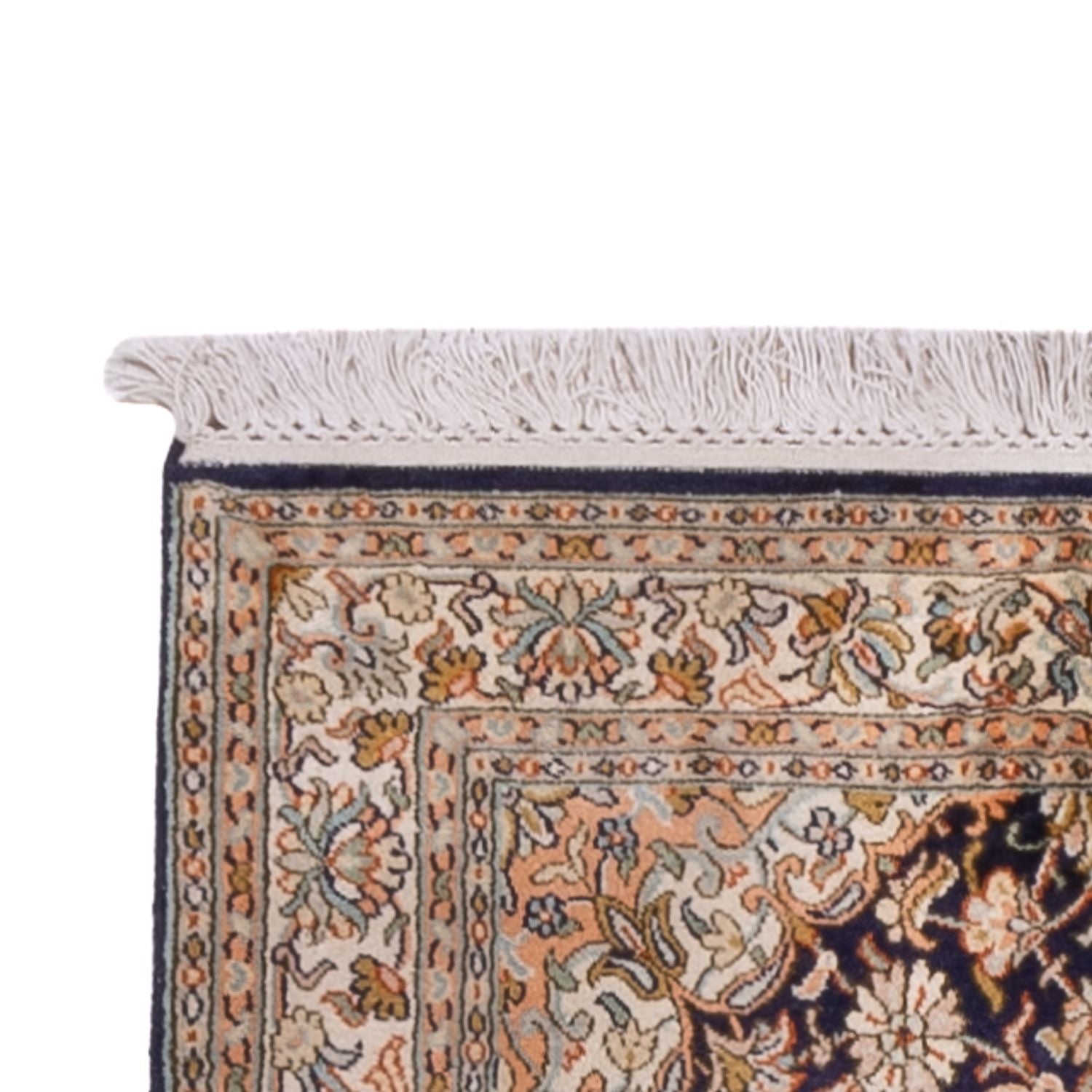 Tapis de couloir Tapis en soie - Soie du Cachemire - 264 x 76 cm - beige foncé
