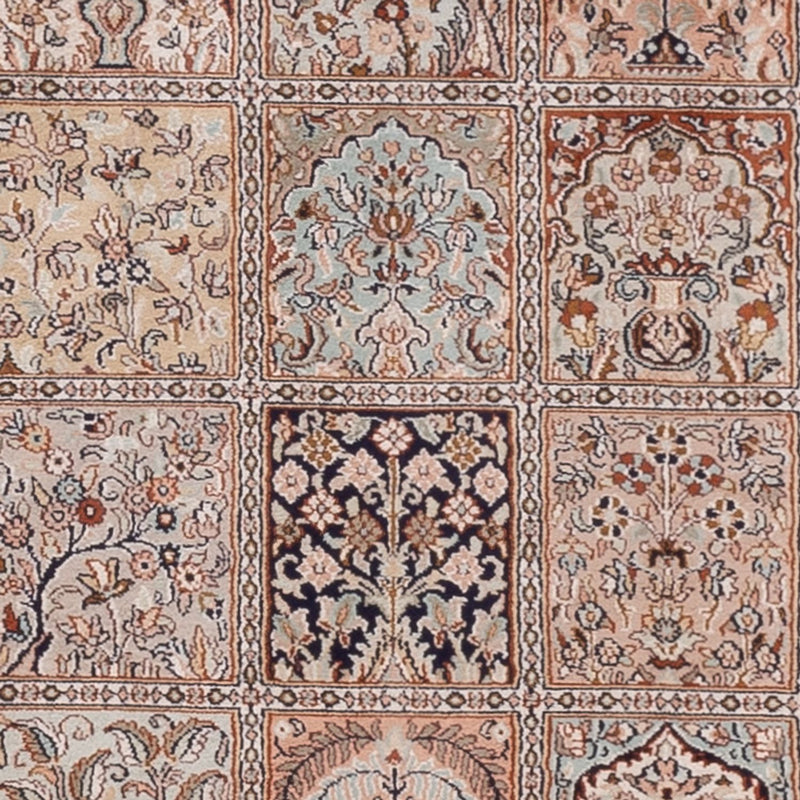 Tapis de couloir Tapis en soie - Soie du Cachemire - 301 x 79 cm - beige foncé