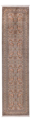 Tapis de couloir Tapis en soie - Soie du Cachemire - 338 x 79 cm - beige foncé