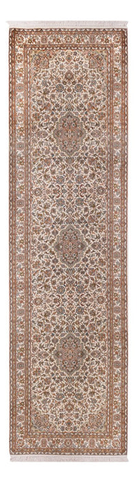 Tapis de couloir Tapis en soie - Soie du Cachemire - 290 x 81 cm - beige clair