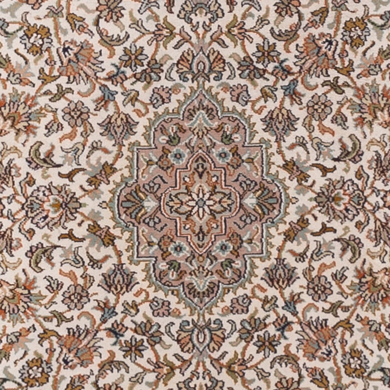 Tapis de couloir Tapis en soie - Soie du Cachemire - 290 x 81 cm - beige clair